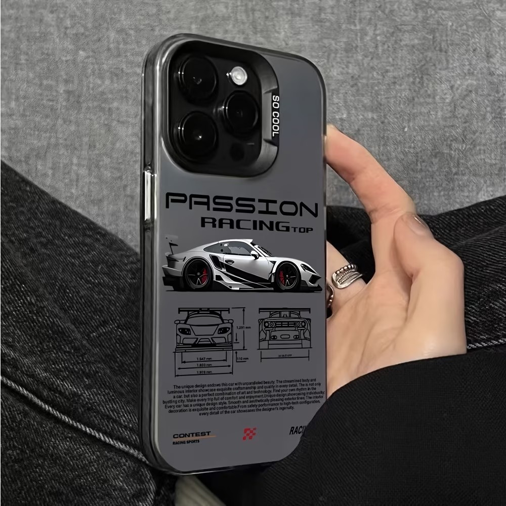 Phone Cases Cool - Cover IMD Argento con Linee Stile