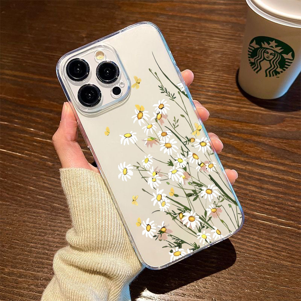 Phone Cases Iphone 14 - Nuova Cover Morbida in TPU Daisy