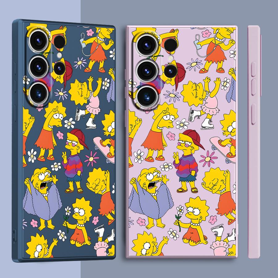 Phone Cases Funny - Cover Divertente dei Simpson per Samsung