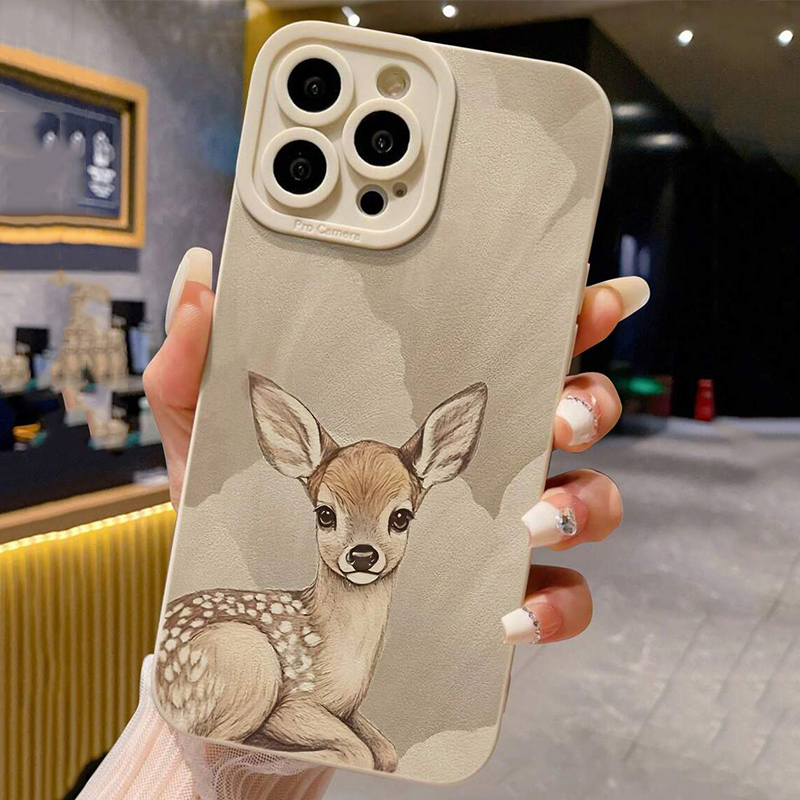 Phone Cases Brown - Per Xiaomi 15T Custodia Cervo Dipinto