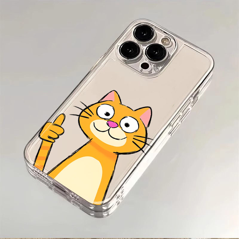 Phone Cases Orange - Custodia per telefono con gatto arancione