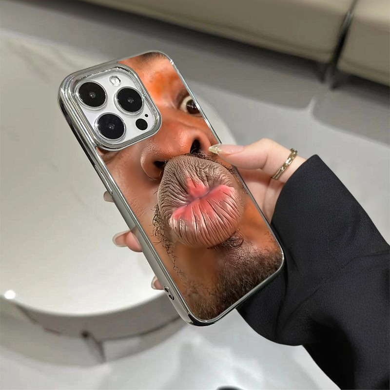 Phone Cases Funny - Custodia per telefono con motivo uomo