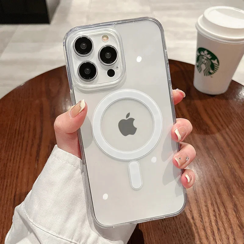 Phone Cases Clear - Custodia per telefono con ricarica wireless