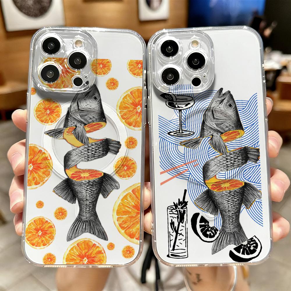 Custodia Magnetica Trasparente - Phone Cases Orange recensione e prezzo